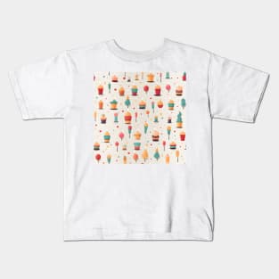 Happy Birthday Party Celebration Pattern 5 Kids T-Shirt